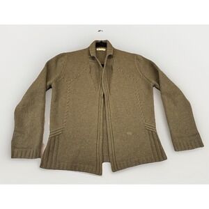 Inis Meain Cardigan Sweater Mens M Beige Cashmere Merino Wool Knit Ireland